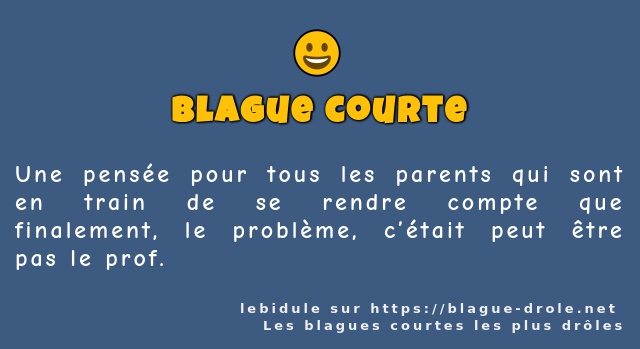 Une pensée pour tous les parents qui sont en...
