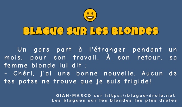   Un gars part à l'étranger pendant un mois,...