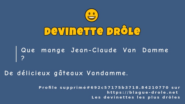Que mange Jean-Claude Van Damme ?