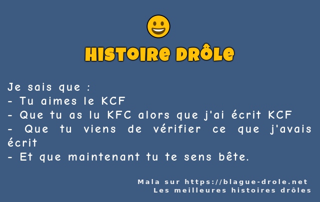 Je sais que :
