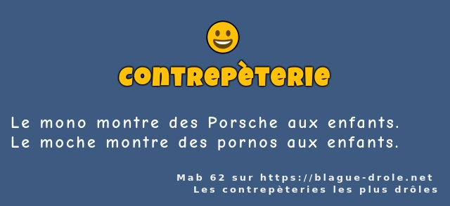 Le mono montre des Porsche aux enfants.