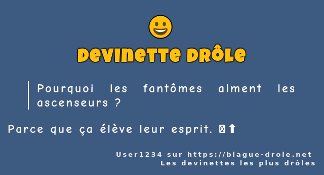 Pourquoi les fantômes aiment les ascenseurs ?