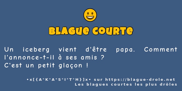 Un iceberg vient d'être papa. Comment...