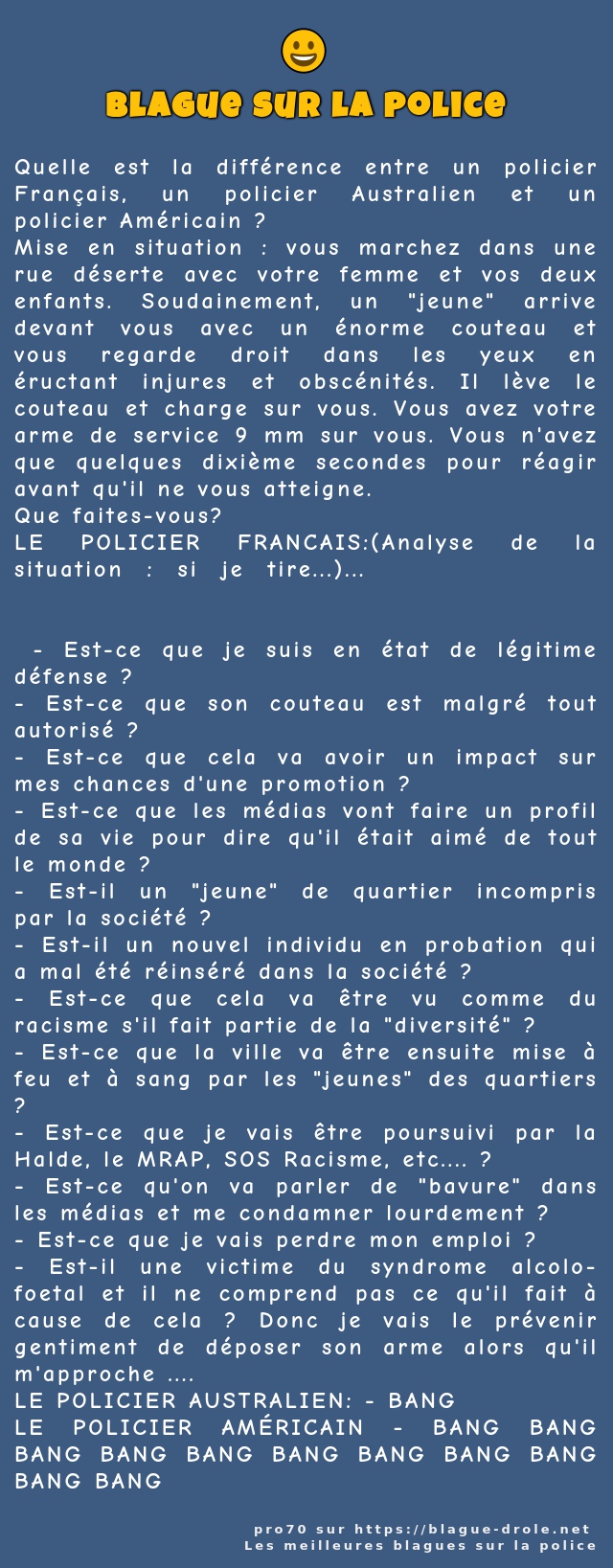 Quelle est la différence entre un policier...