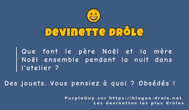 Que font le père Noël et la mère Noël...