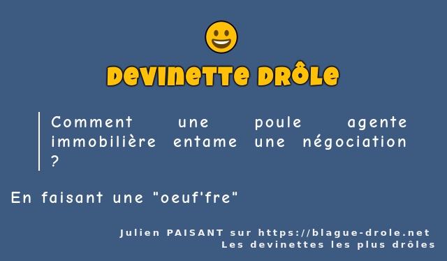 Comment une poule agente immobilière entame...