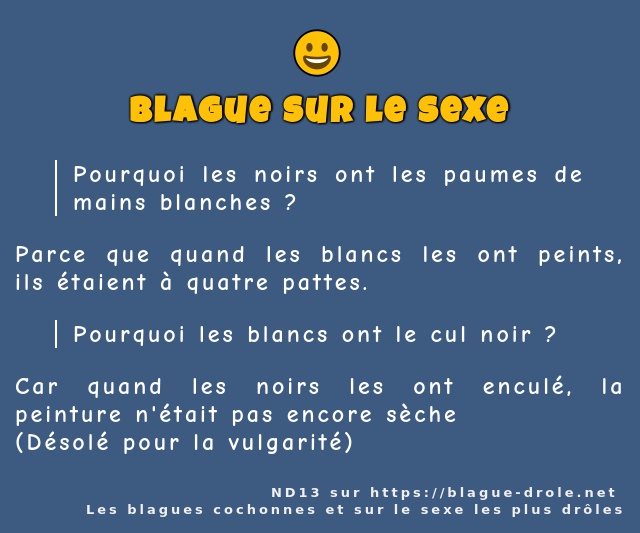 Pourquoi les noirs ont les paumes de mains...