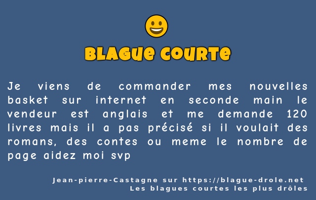 Je viens de commander mes nouvelles basket...