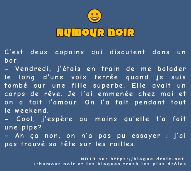C’est deux copains qui discutent dans un bar.