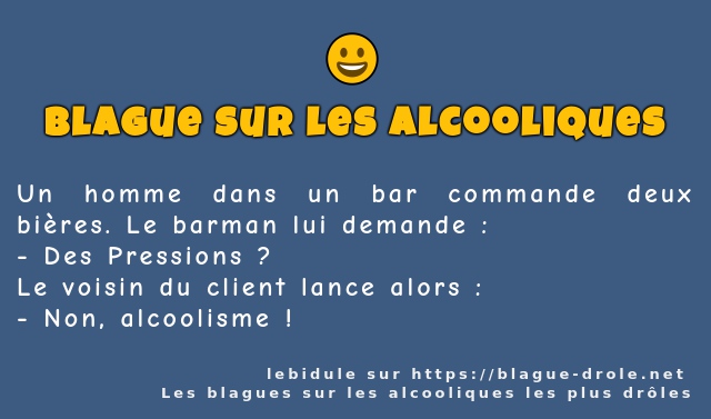 Un homme dans un bar commande deux bières....
