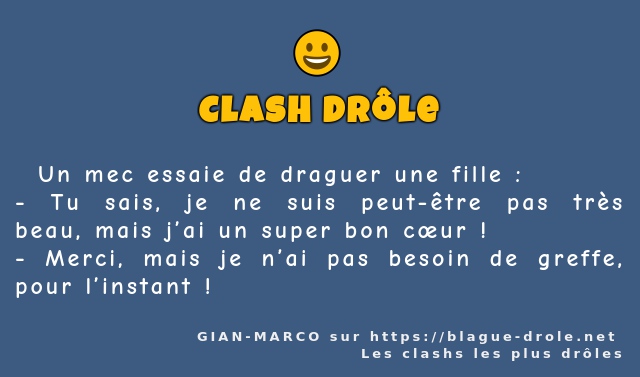   Un mec essaie de draguer une fille :