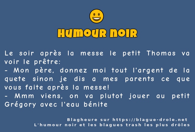 Le soir après la messe le petit Thomas va...