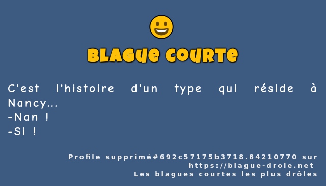 C'est l'histoire d'un type qui réside à...