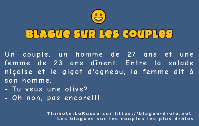 Un couple, un homme de 27 ans et une femme...