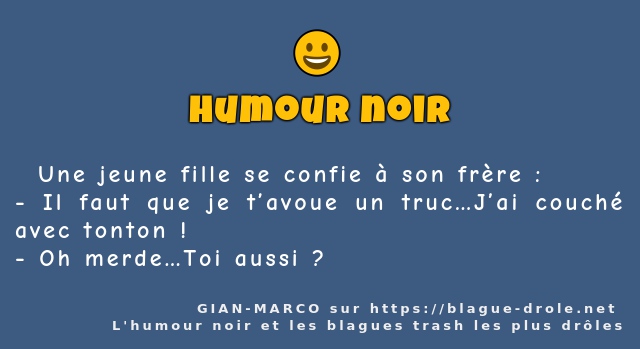   Une jeune fille se confie à son frère :
