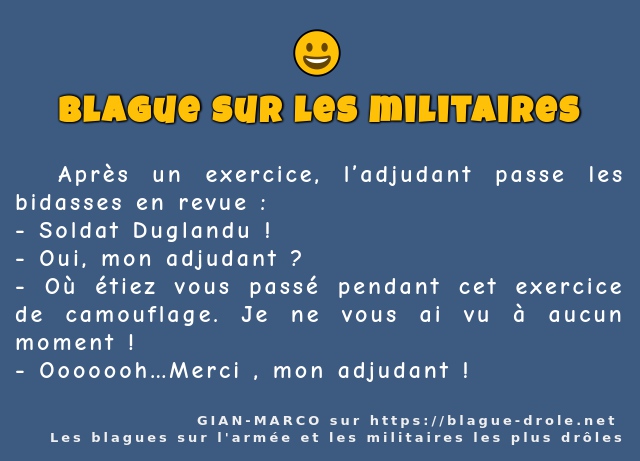   Après un exercice, l’adjudant passe les...
