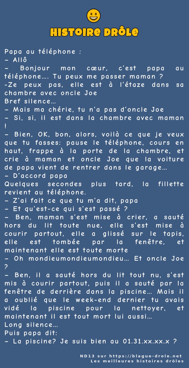 Papa au téléphone :