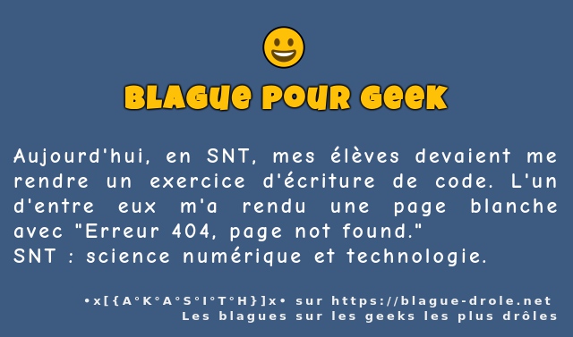 Aujourd'hui, en SNT, mes élèves devaient me...
