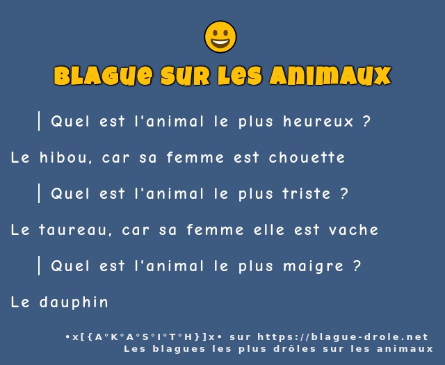 Quel est l'animal le plus heureux ? 