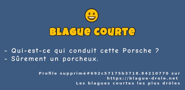 Qui-est-ce qui conduit cette Porsche ?