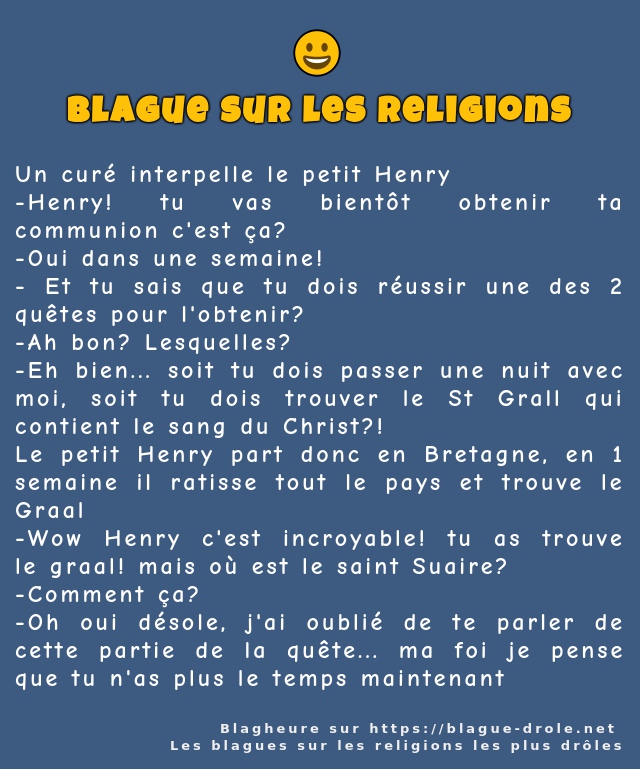 Un curé interpelle le petit Henry