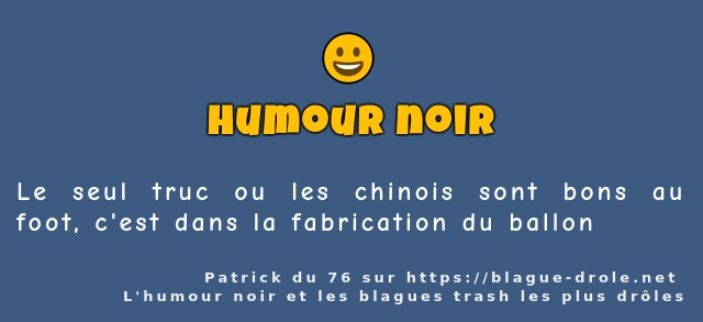 Le seul truc ou les chinois sont bons au...