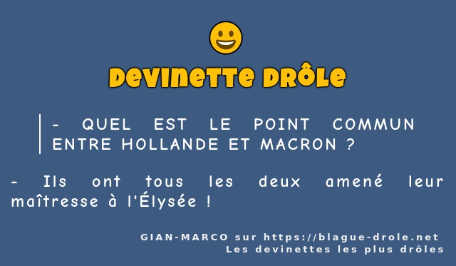 QUEL EST LE POINT COMMUN ENTRE HOLLANDE ET...