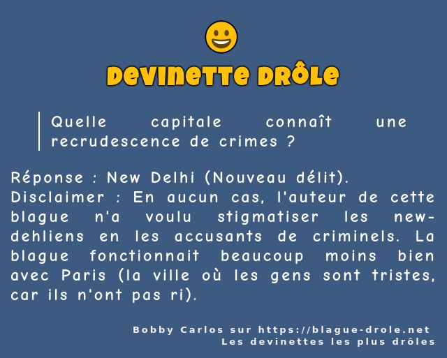 Quelle capitale connaît une recrudescence de...