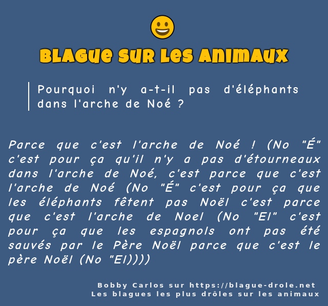 Pourquoi n'y a-t-il pas d'éléphants dans...