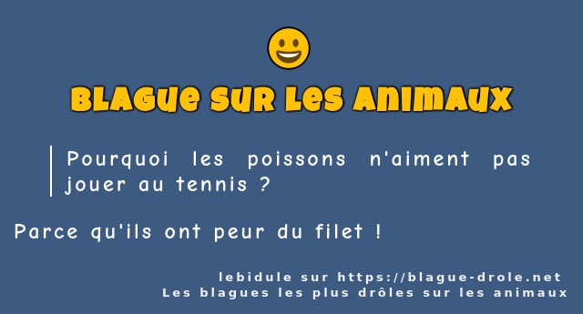 Pourquoi les poissons n'aiment pas jouer au...