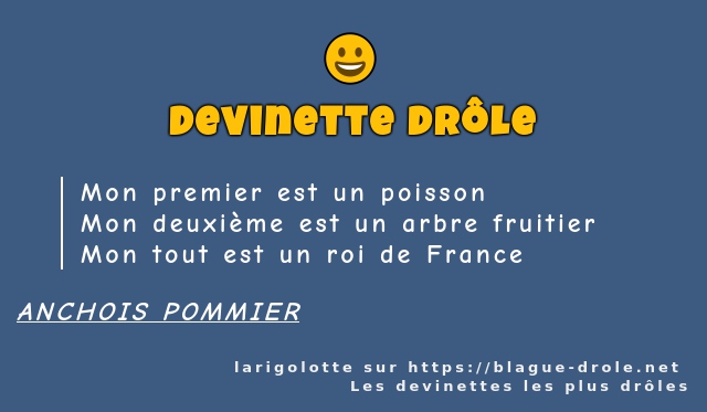 Mon premier est un poisson