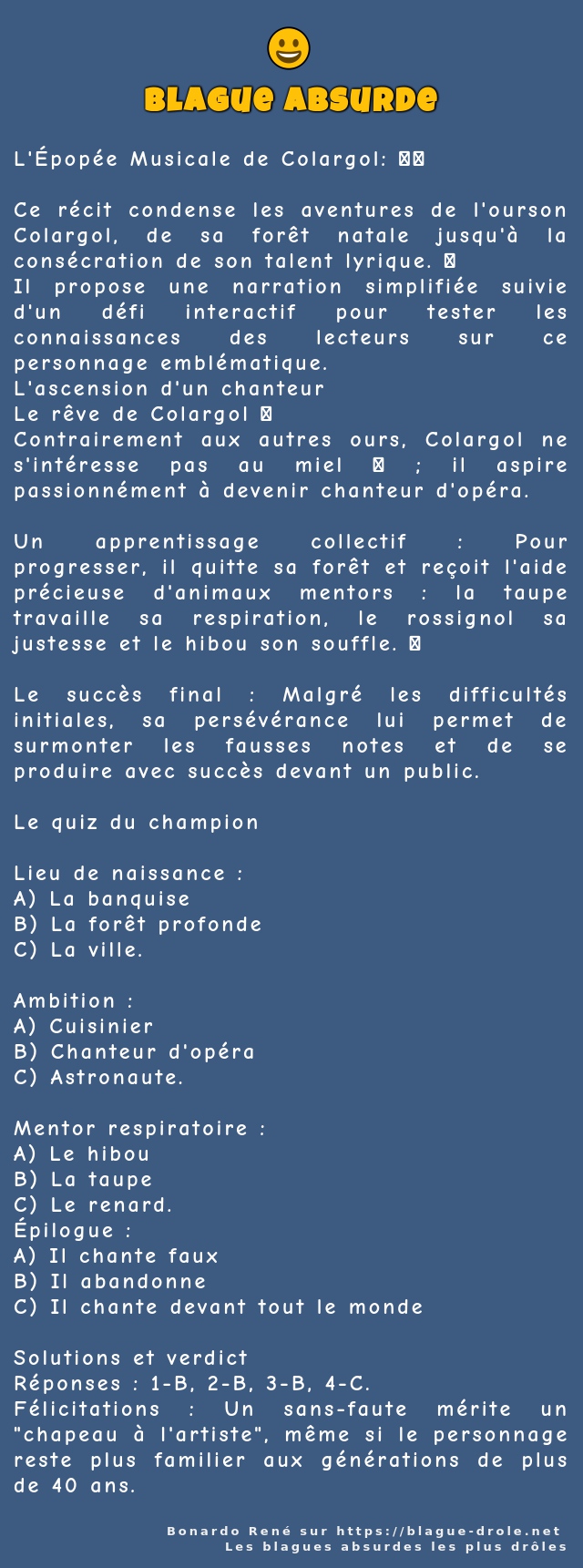 L'Épopée Musicale de Colargol: 🧸🎼