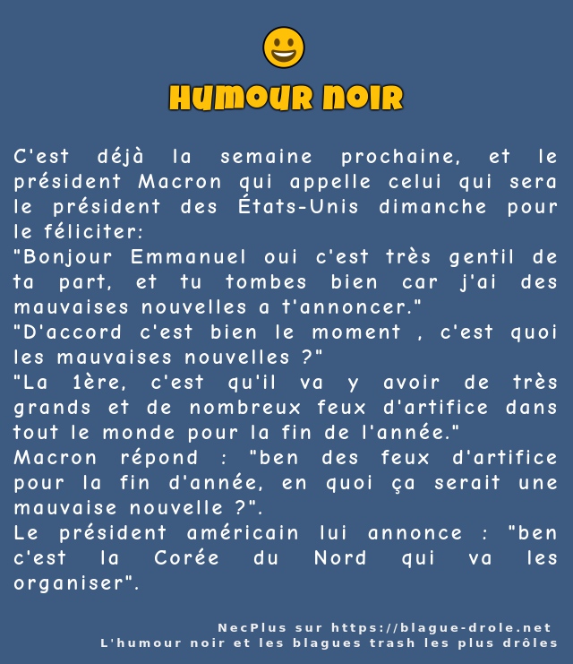 C'est déjà la semaine prochaine, et le...