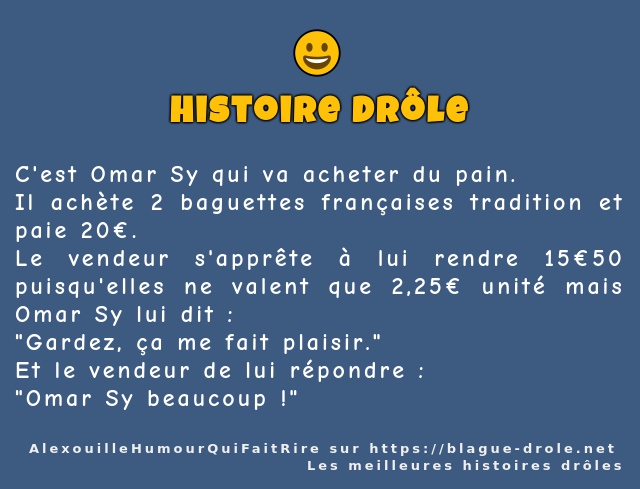 C'est Omar Sy qui va acheter du pain.