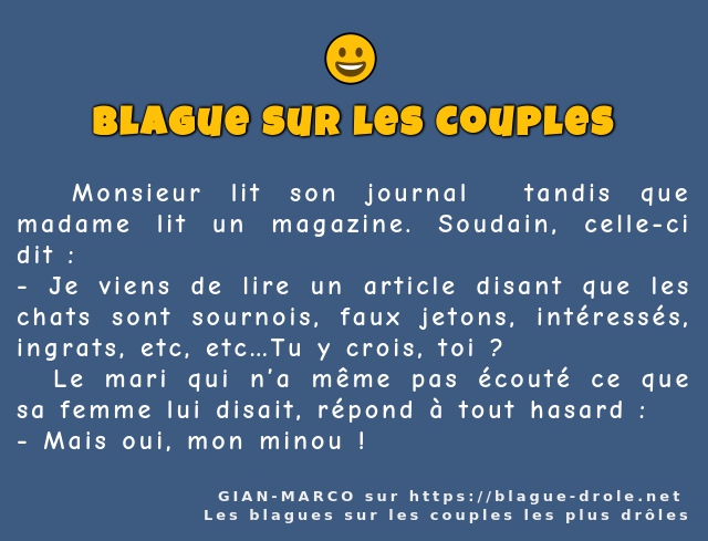   Monsieur lit son journal  tandis que...
