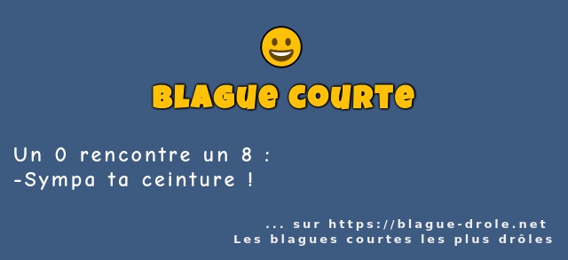 Un 0 rencontre un 8 :