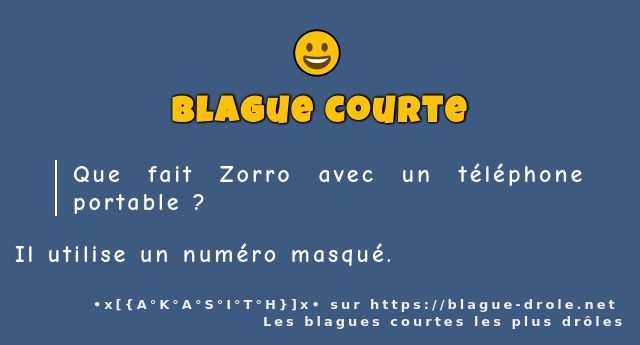Que fait Zorro avec un téléphone portable ?