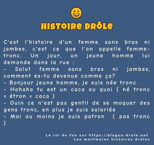 C'est l'histoire d'un femme sans bras ni...