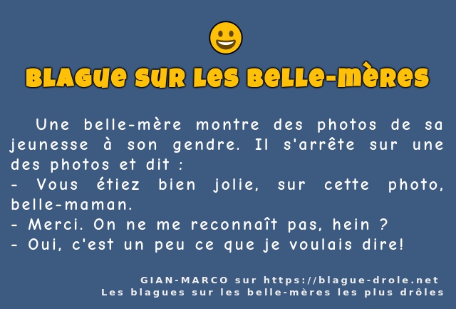   Une belle-mère montre des photos de sa...