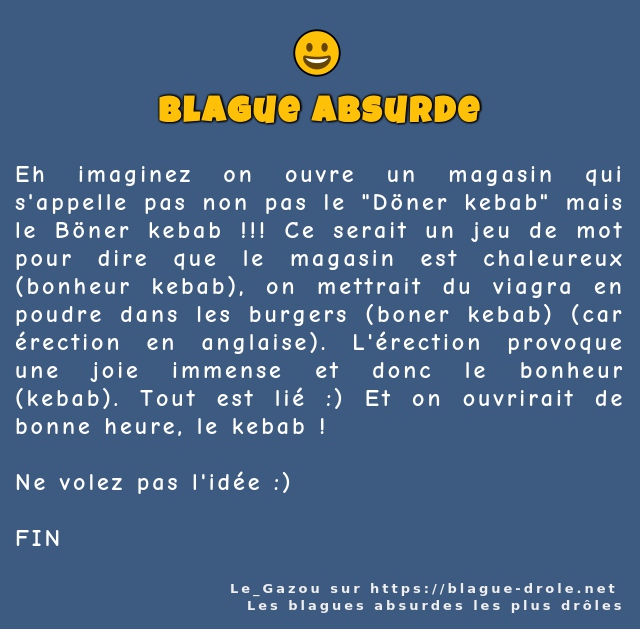 Eh imaginez on ouvre un magasin qui...