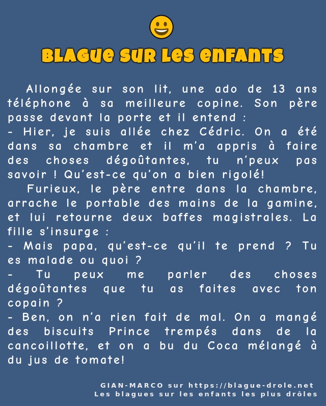   Allongée sur son lit, une ado de 13 ans...