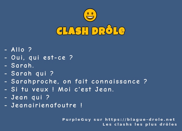 Allo ? 