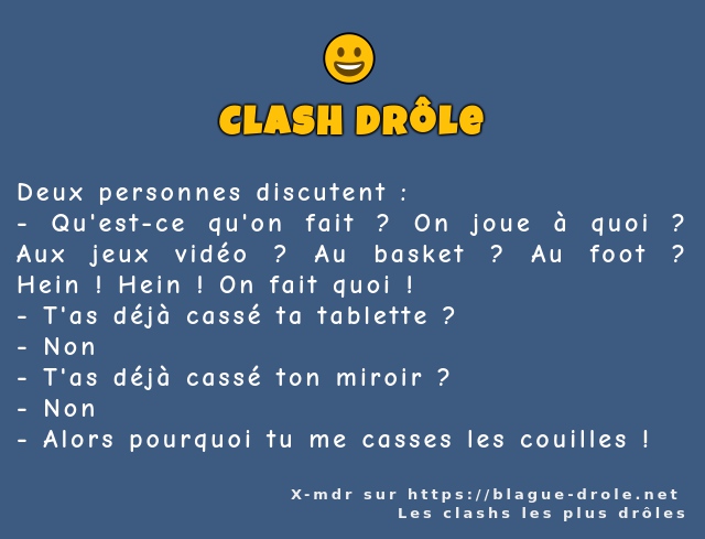 Deux personnes discutent :