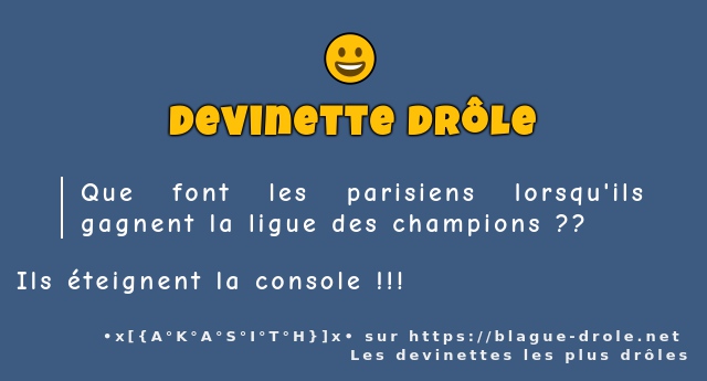 Que font les parisiens lorsqu'ils gagnent la...