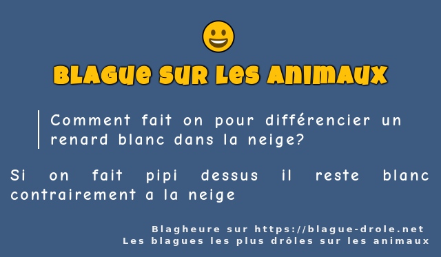 Comment fait on pour différencier un renard...