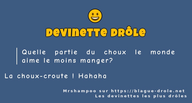 Quelle partie du choux le monde aime le...