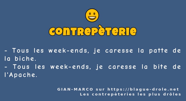 Tous les week-ends, je caresse la patte de...