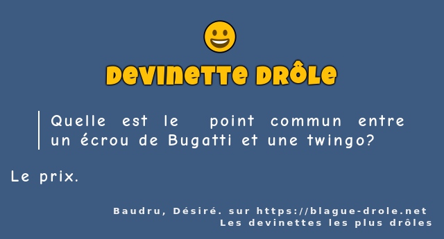 Quelle est le  point commun entre un écrou...