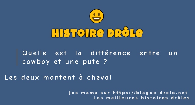 Quelle est la différence entre un cowboy et...
