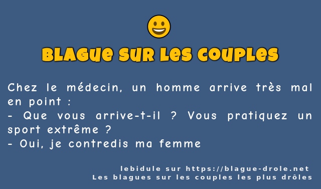 Chez le médecin, un homme arrive très mal en...